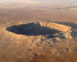 A crater made by a meteorite