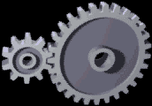 Animation of two gears