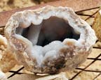 A geode cracked open