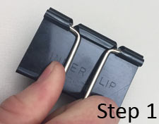 Remove metal clips