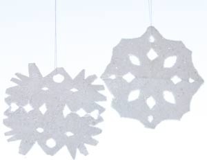 crystal snowflakes