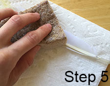 cleaning oil from feather