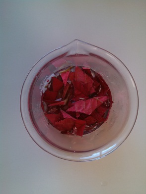 Cover leaves with water